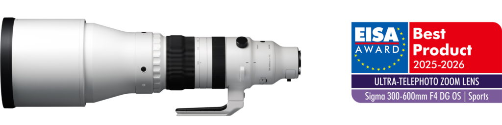 Ο SIGMA 300-600mm F4 DG OS | Sports τιμήθηκε με το βραβείο EISA ULTRA-TELEPHOTO ZOOM LENS 2025-2026