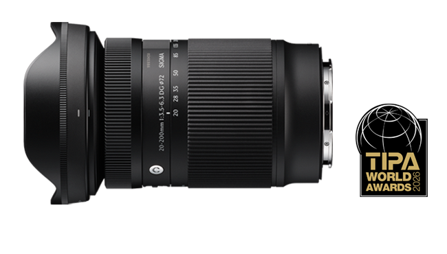 Οι SIGMA 35mm F1.2 DG II | Art, SIGMA 200mm F2 DG OS | Sports και SIGMA 20-200mm F3.5-6.3 DG | Contemporary κέρδισαν βραβεία TIPA World Awards 2026
